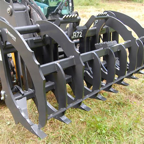 skid steer root rake attachments